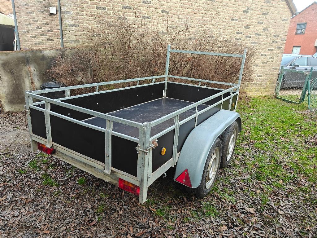 remork 2,57/1,31m 750kg met id HOUT IS VOLLEDIG NIEUW gelast, Enlèvement, Utilisé