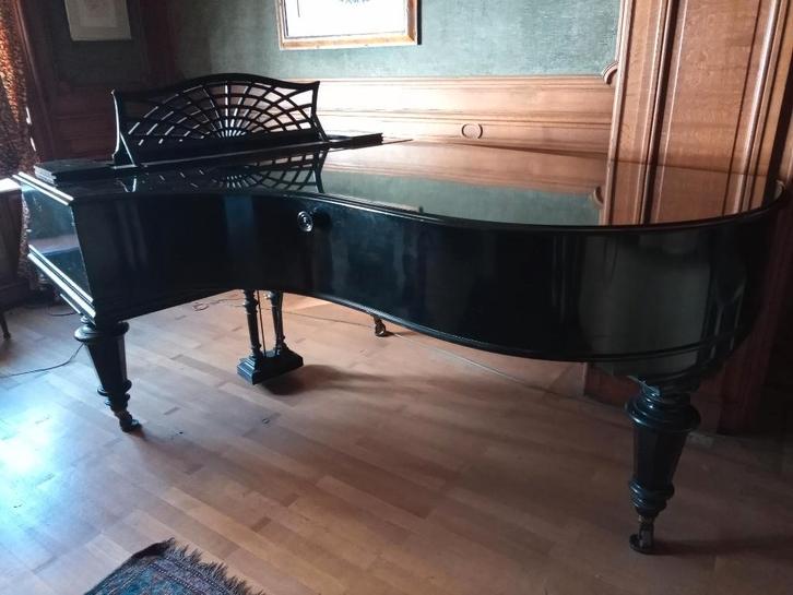 Piano à queue C. Bechstein, Musique & Instruments, Pianos, Utilisé, Piano, Noir, Brillant, Enlèvement