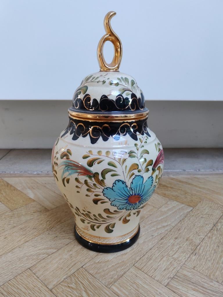 Potiche H. Becquet Quaregnon, Antiek en Kunst, Antiek | Kandelaars, Ophalen, Keramiek of Aardewerk