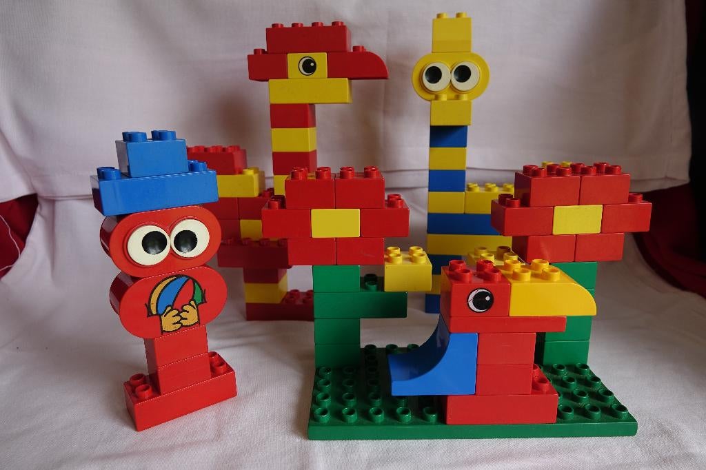 Vintage Lego Duplo dieren en bloemen, Ophalen of Verzenden, Gebruikt, Losse stenen, Duplo