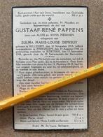 OORLOG 40-45 Neergeschoten te Zwevegem PAPPENS 23/8/1944, Verzamelen, Ophalen of Verzenden, Bidprentje