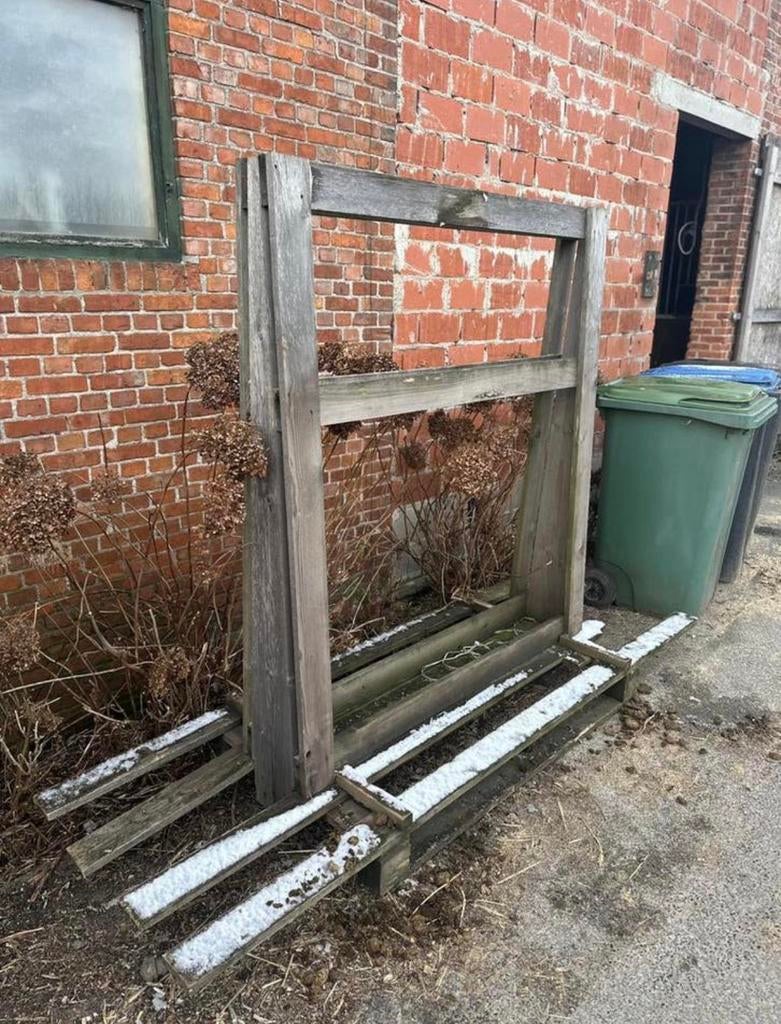 Glasbok raambok pallet, Ophalen, Gebruikt, Pallet