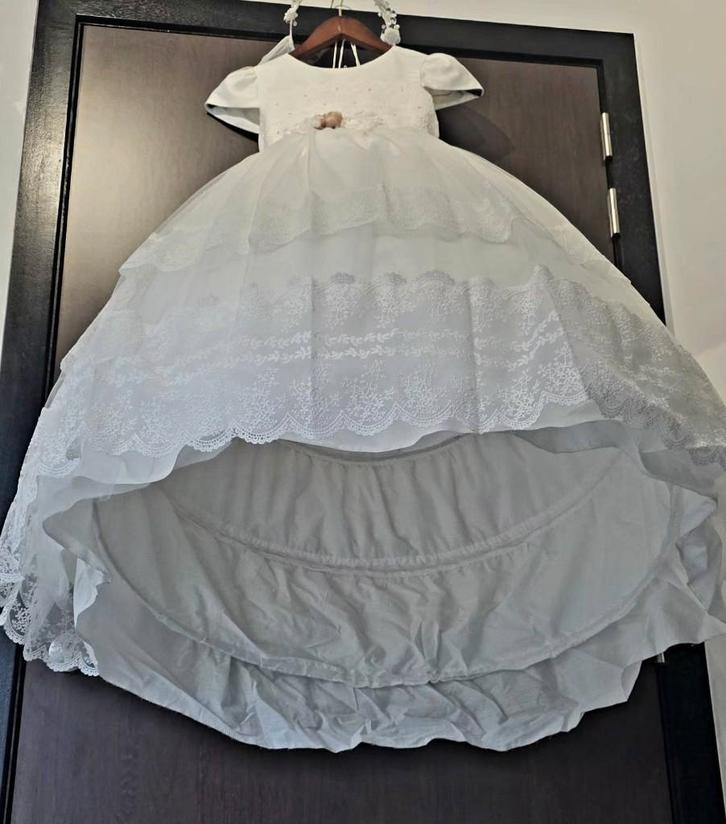 Robe de Communion  Cérémonie, Kinderen en Baby's, Kinderkleding | Maat 134, Zo goed als nieuw, Meisje, Jurk of Rok, Ophalen