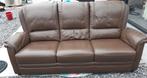Lederen salon 3- zit + 2x 1- zit waarvan 1 relax., Huis en Inrichting, Zetels | Zetels, Ophalen