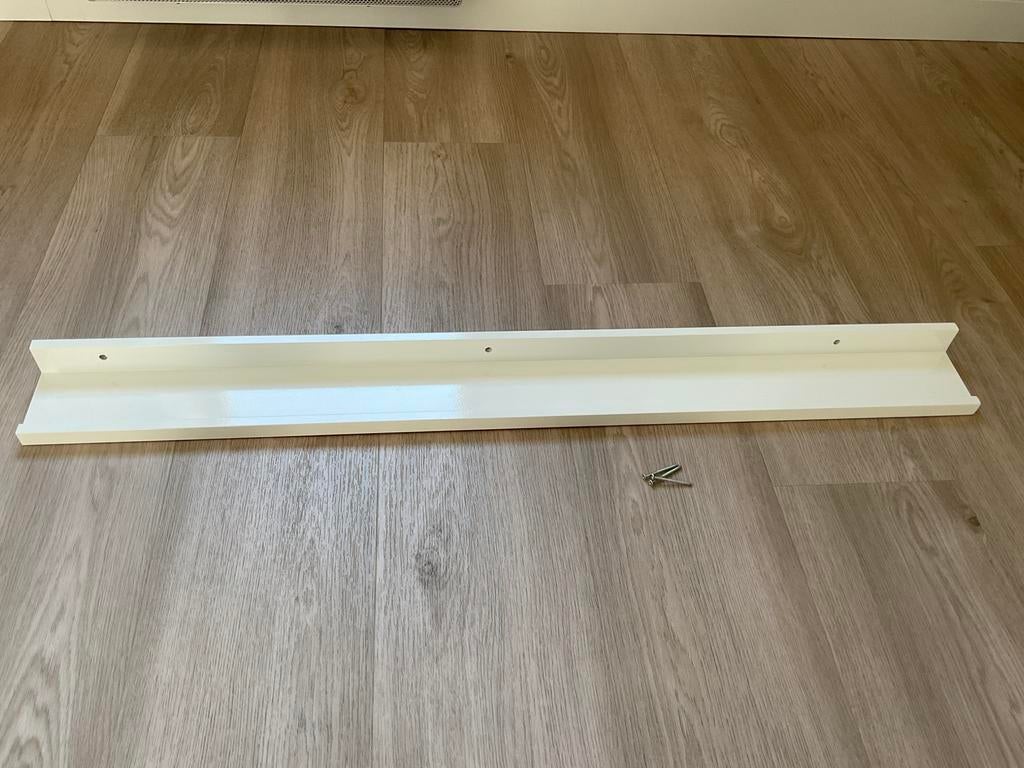 Witte wandplank, hoogglanzend, Huis en Inrichting, Woonaccessoires | Wandplanken en Boekenplanken, Ophalen of Verzenden, Zo goed als nieuw