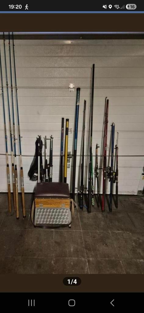Set de 17 cannes à pêche, Enlèvement