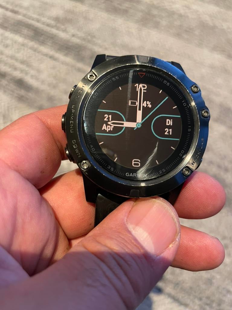 Garmin Fenix 5X, Bijoux, Sacs & Beauté, Montres de sport, Étanche, Enlèvement, Utilisé, GPS