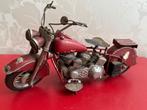 Metalen Vintage HARLEY Moto Replica - – Decoratief & Stoer, Ophalen of Verzenden, Gebruikt, Motor