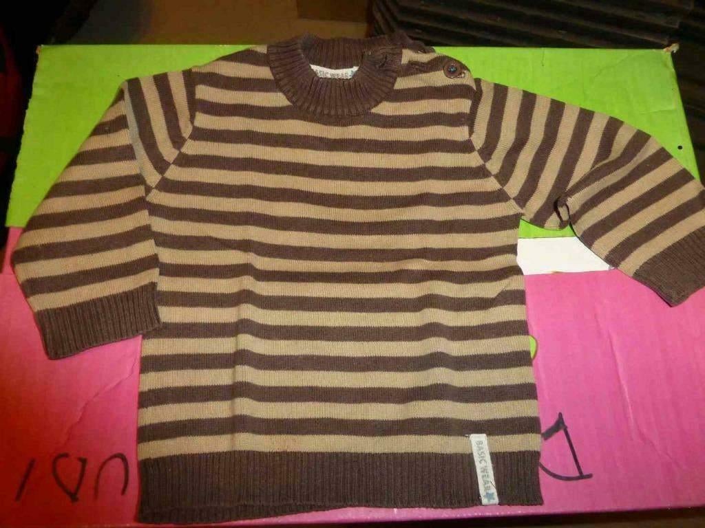 bruine gestreepte trui JBC maat 68, Kinderen en Baby's, Babykleding | Maat 68, Gebruikt, Truitje of Vestje, Ophalen of Verzenden