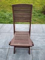 Chaise de jardin en bois exotique, Jardin & Terrasse, Enlèvement, Utilisé, Bois, Pliant