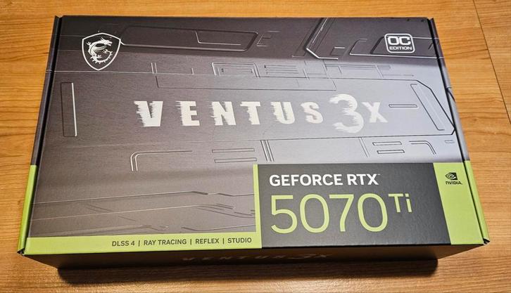 MSI RTX 5070 TI VENTUS 3X OC 16GB DRR7-NEUVE SCELLÉE., Computers en Software, Videokaarten, Nieuw, Nvidia, PCI-Express 5.0, Overige soorten