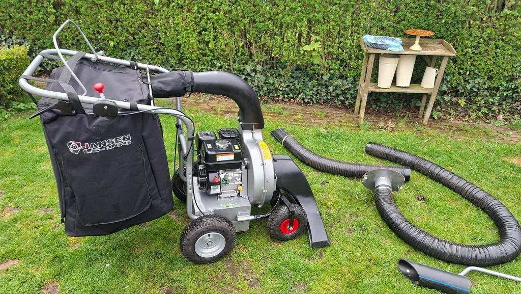 Jansen LS-100 bladzuiger met 6.5 pk., Ophalen, Benzine, Jansen is-100, Zo goed als nieuw