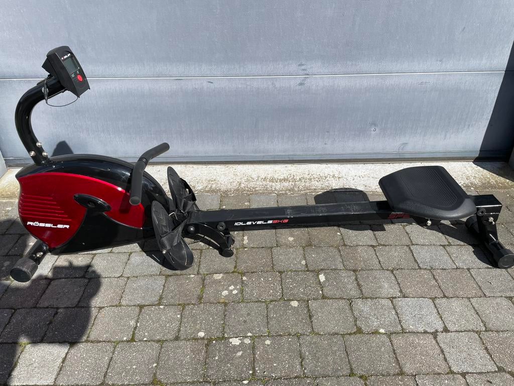 Roeitoestel Rossler speedrower, Sport en Fitness, Fitnessapparatuur, Ophalen, Gebruikt, Rug, Metaal