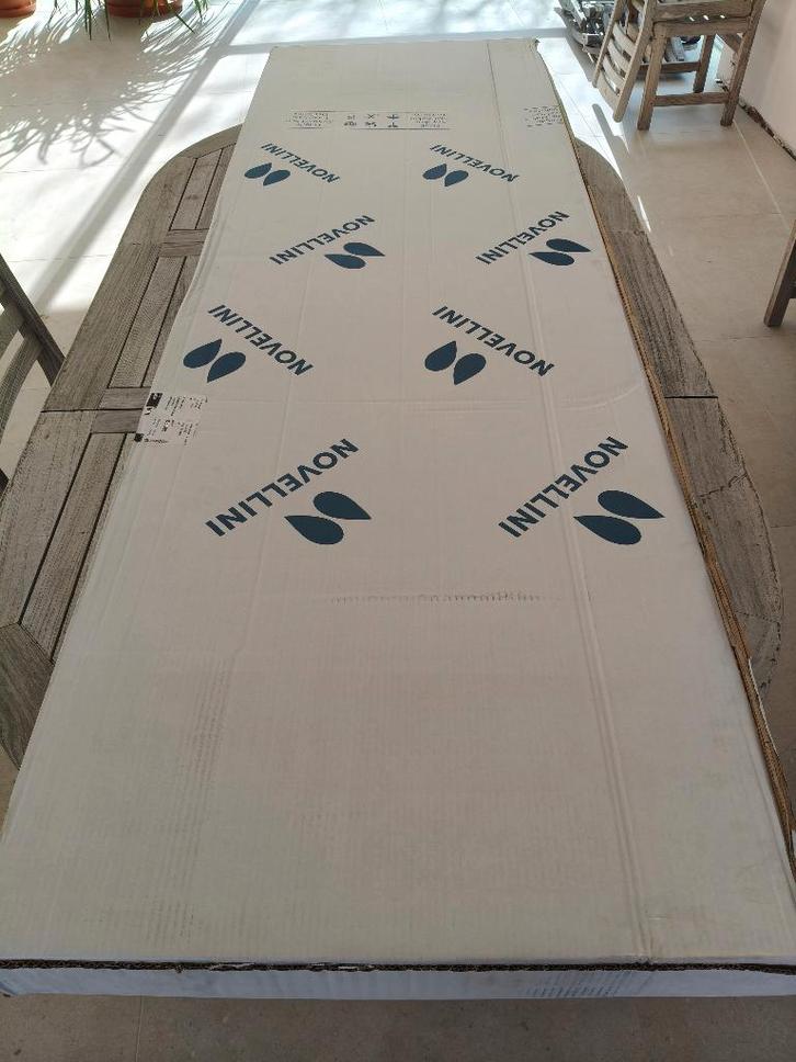 NIEUW - NOVELLINI mat zwarte douchedeur 87-91 cm - Young 2B, Doe-het-zelf en Bouw, Sanitair, Nieuw, Douche, Glas, Ophalen