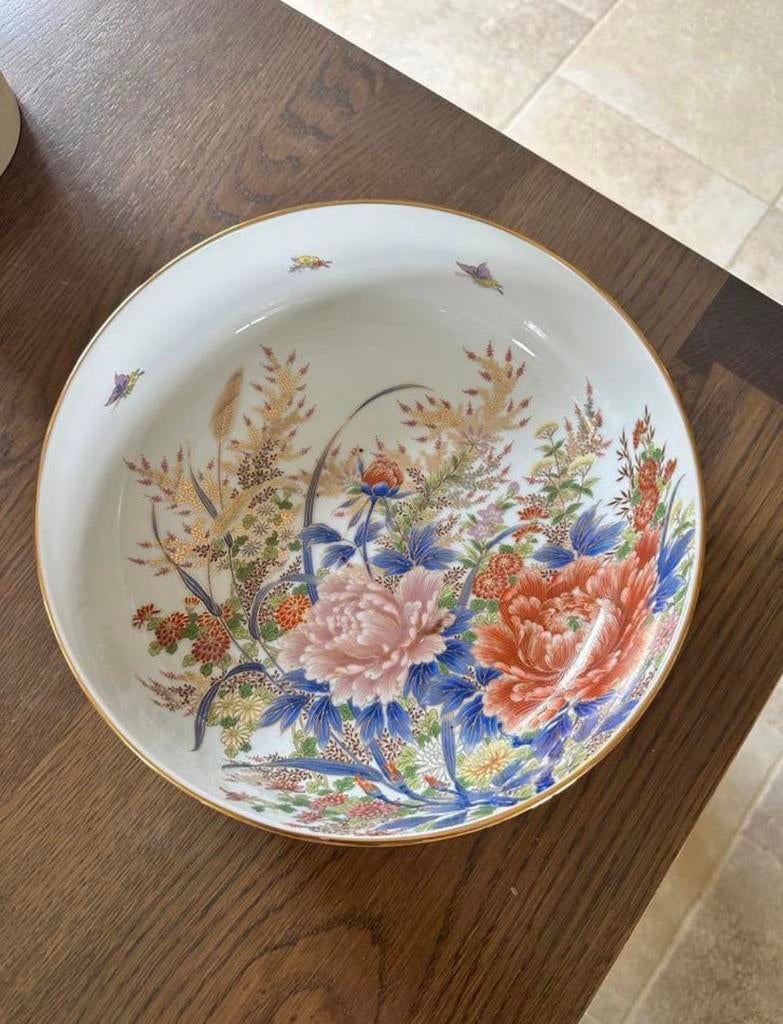 Vintage Japans Shibata Toki porseleinen kom Jaren 70, Antiek en Kunst, Ophalen