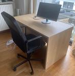 Bureau met stoel en computerscherm, Ophalen, Gebruikt, 70 tot 120 cm, 120 tot 170 cm