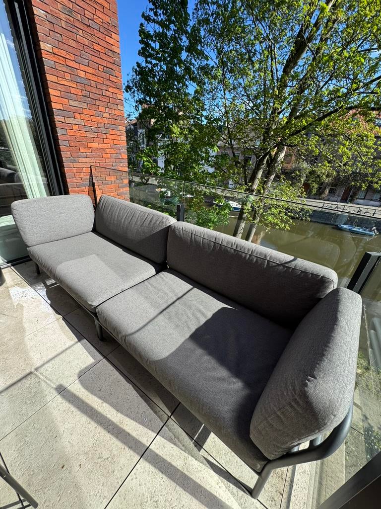 Buitenlounge Houe + beschermhoezen, Tuin en Terras, Ophalen, Zo goed als nieuw, 5 zitplaatsen, Loungeset