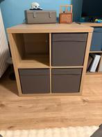Ikea kallax met 3 bakken,  geen schade, Ophalen, Zo goed als nieuw