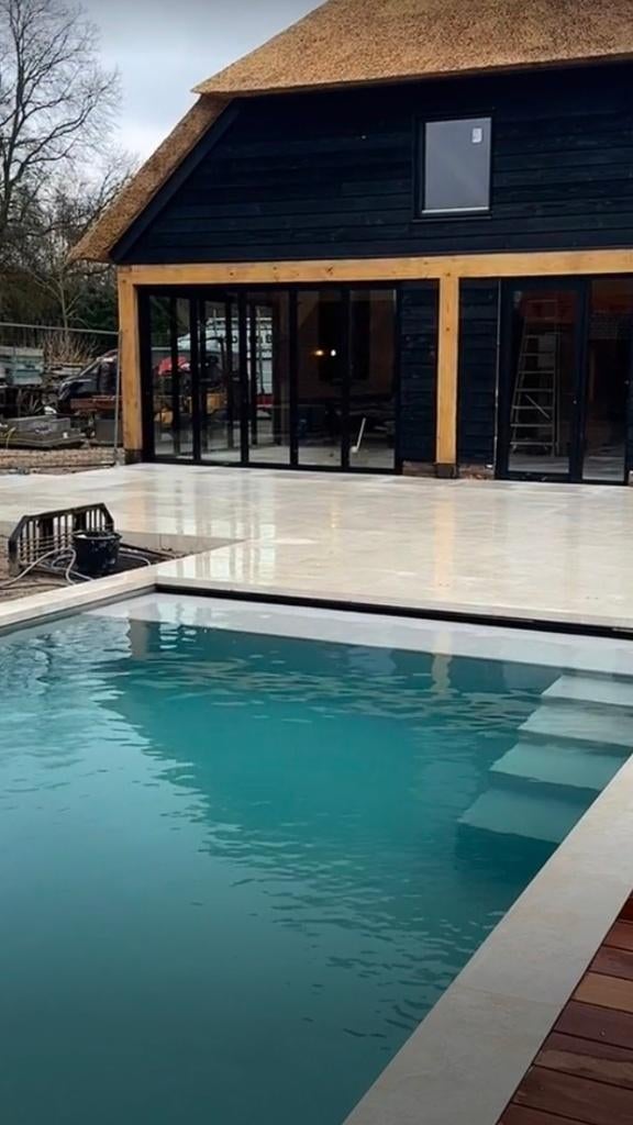 Terrastegels Dolomia Almond 900x900x20mm en zwembadranden, Tuin en Terras, Tegels en Klinkers, Nieuw, Terrastegels, Keramiek, 10 m² of meer