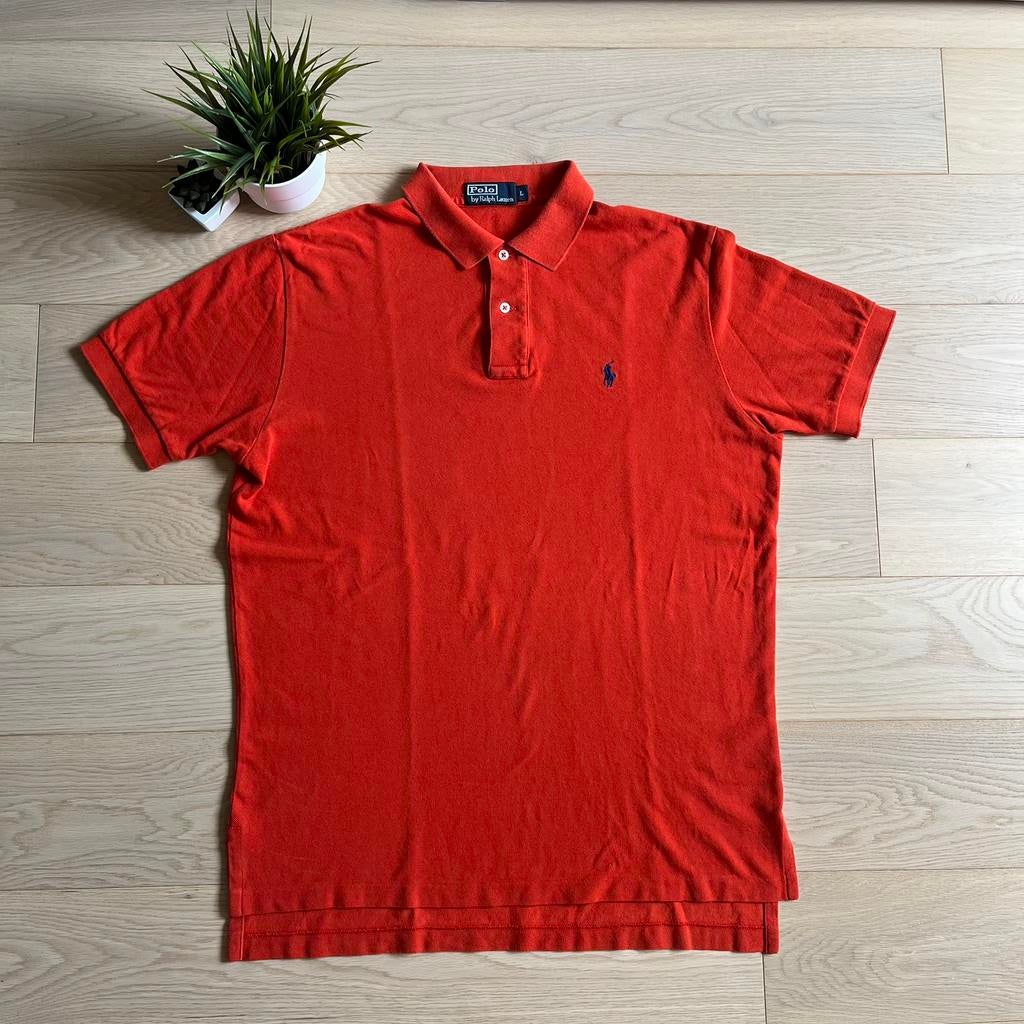 Ralph Lauren Polo - Rood & Blauw - Maat L - Goede Conditie, Envoi, Comme neuf, Taille 52/54 (L), Rouge