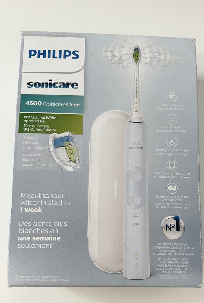 Elektrische Tandenborstel Philips sonicare 4500, Bijoux, Sacs & Beauté, Beauté | Soins de la bouche, Enlèvement, Neuf, Brosse à dents
