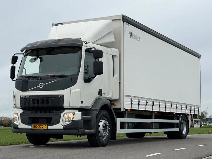 Volvo FL FL250.18 Schuifzeil Bakwagen met Laadklep, Auto's, Vrachtwagens, Te koop, ABS, Airbags, Airconditioning, Boordcomputer
