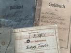 Wo1/wo2 Duits lot: Wehrpass, WO1 Militärpass & WO1 Soldbuch, Verzenden, Landmacht, Overige typen
