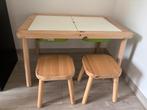 Ikea speeltafel + 2 krukjes “FLISAT”, Kinderen en Baby's, Ophalen, Zo goed als nieuw