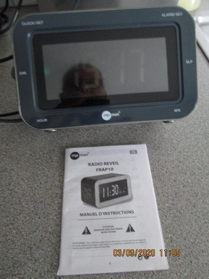 Radio réveil Mpman Frap 10, Philips, Proline et Panasonic., Elektronische apparatuur, Wekkers, Zo goed als nieuw, Ophalen