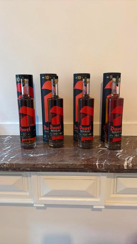 4x Duvel Distilled 2019 en 2020, Verzamelen, Wijnen, Ophalen