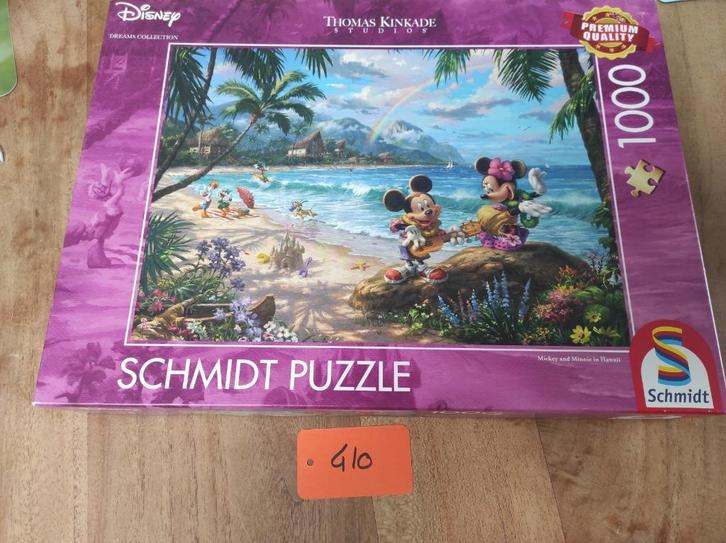 micky in hawai, Hobby en Vrije tijd, Denksport en Puzzels, Gebruikt, Legpuzzel, 500 t/m 1500 stukjes, Ophalen of Verzenden