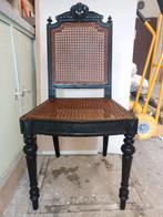 Ancienne chaise haute en bois et cannage, Antiquités & Art, Enlèvement ou Envoi