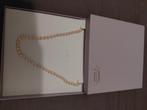 Prachtige witte parelketting met gekweekte parels!, Handtassen en Accessoires, Kettingen, Verzenden, Nieuw, Wit, Steen of Mineraal