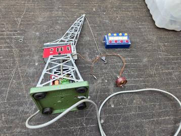 GRUE MÂRKLIN 7051 +PUPITRE DE COMMANDE BIEN LIRE, Enlèvement ou Envoi, Courant alternatif, Rails, Utilisé
