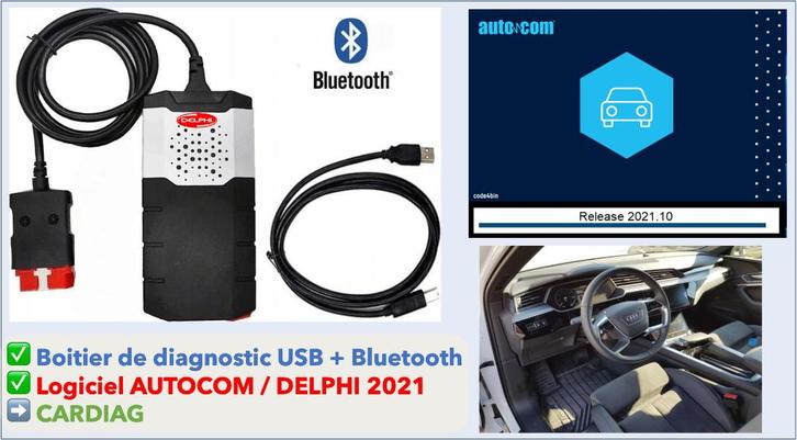 Interface de diagnostic delphi 2025 DS150e voitures camions, Autos : Divers, Outils de voiture, Neuf, Enlèvement ou Envoi