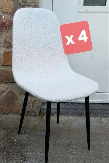 4 chaises scandinave, Tissus, Comme neuf, Enlèvement, Scandinave