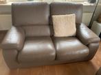Lederen 2-zit en 2,5-zit te koop, Ophalen, Gebruikt, Leer