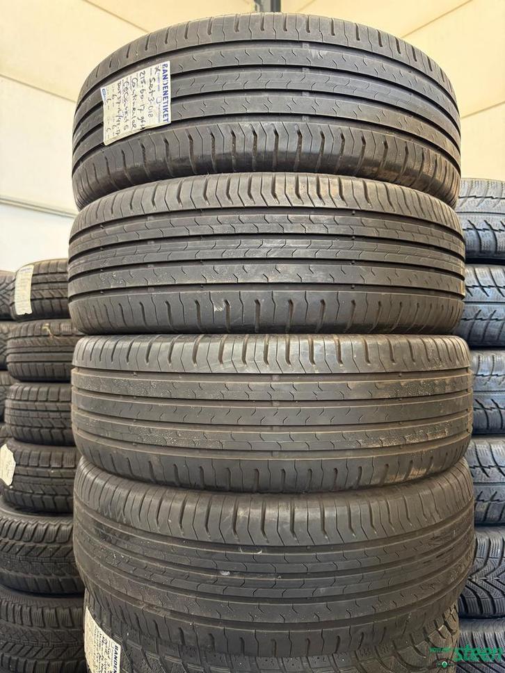 4 x 215-60-17 96H Zomer Continental Eco Contact 5, Auto-onderdelen, Banden en Velgen, Band(en), Zomerbanden, 17 inch, 215 mm, Personenwagen