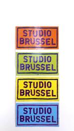 Vier stickers "Studio Brussel", Verzamelen, Stickers, Ophalen of Verzenden, Zo goed als nieuw