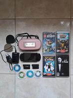 Zeer mooie vintage psp-console met 9 games + geheugenkaart +, Games en Spelcomputers, Spelcomputers | Sony PSP, Ophalen of Verzenden