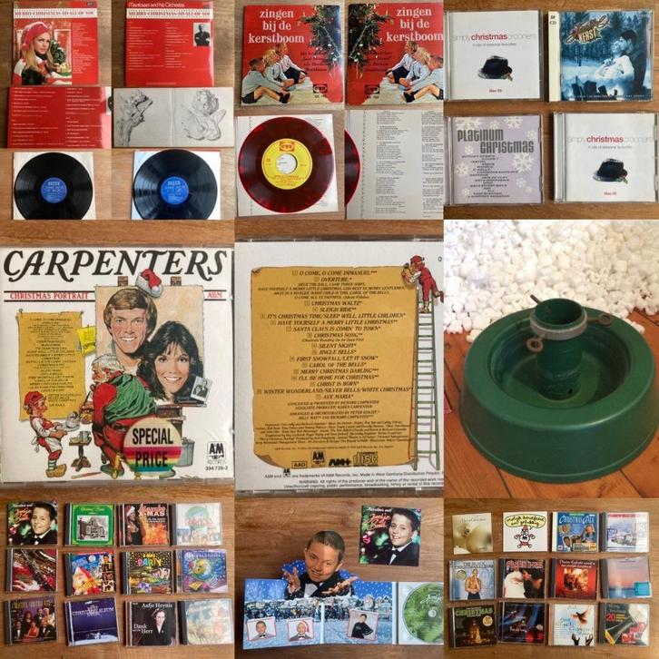 Vintage retro kerstmuziek vinyl LP single singletje CD etc., Diversen, Kerst, Zo goed als nieuw, Ophalen of Verzenden