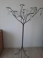 Ijzeren decoratiestaander met 12 afdruipglaasjes, Ophalen, Zo goed als nieuw