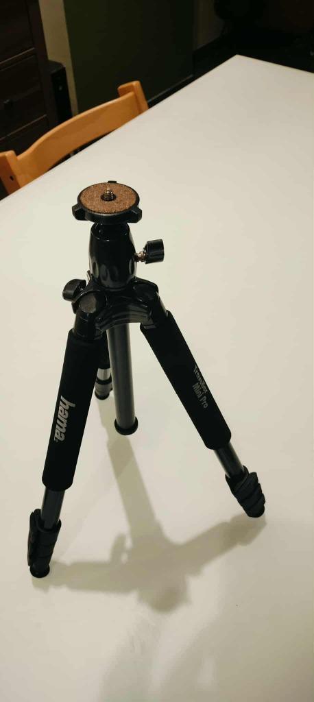 Statief camera 117 cm met opbergzak, Audio, Tv en Foto, Fotografie | Statieven en Balhoofden, Zo goed als nieuw, Driepoot, Minder dan 150 cm