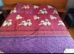 Housse de couette motifs chiens + 1 taie, Maison & Meubles, Enlèvement ou Envoi, Rose, Housse de couette, Une personne