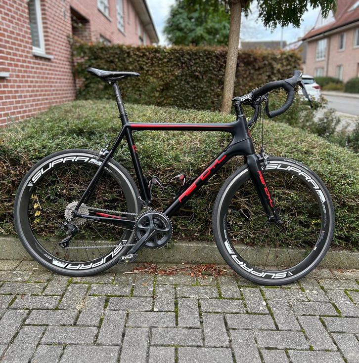 Koersfiets in carbon, Fietsen en Brommers, Fietsen | Racefietsen, Gebruikt, Heren, Overige merken, Carbon, 57 tot 61 cm, Ophalen