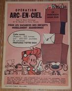 Spirou flyer Operation Arc-en-Ciel 1963 Gaston Franquin, Gebruikt, Guust of Robbedoes, Ophalen of Verzenden, Plaatje, Poster of Sticker