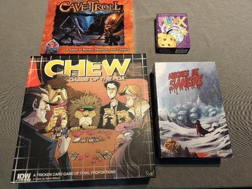 4 engelstalige spellen in 1 lot te koop, Hobby en Vrije tijd, Gezelschapsspellen | Bordspellen, Gebruikt, Een of twee spelers