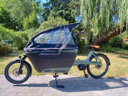 Lovens Explorerer 65  elektrische bakfiets Moss Green Brown, Fietsen en Brommers, Fietsen | Bakfietsen, Zo goed als nieuw, Ophalen