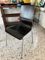 Vier zwarte stoelen ikea gilbert, Huis en Inrichting, Ophalen, Zwart, Zo goed als nieuw, Vier