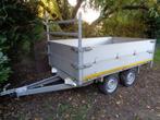 alu plateau dubbelas  L2,62m B1,55m H60 bwj 2015 750kg, Auto diversen, Aanhangers en Bagagewagens, Ophalen, Zo goed als nieuw